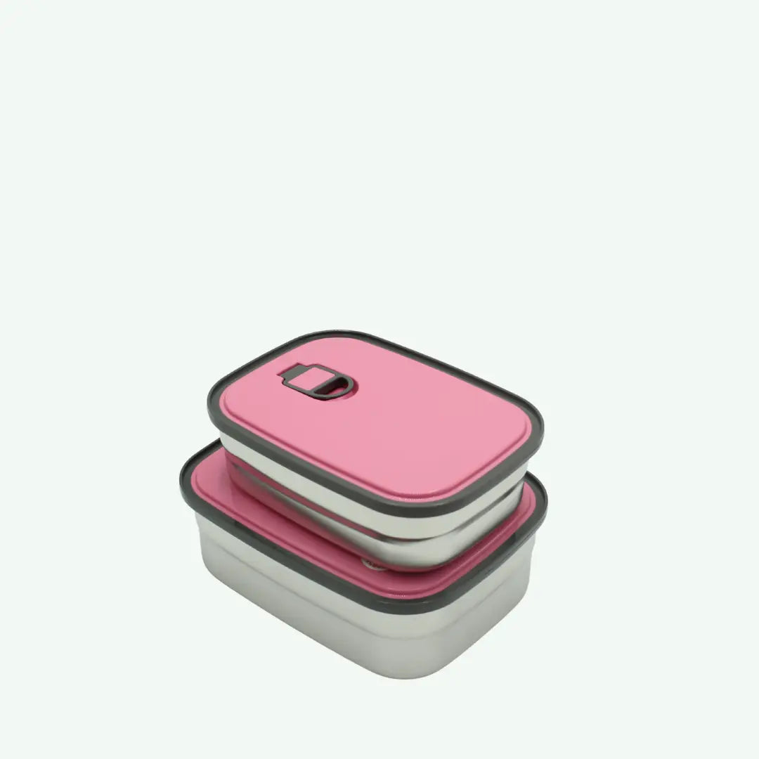 Pink Stainless Steel Lunch Box